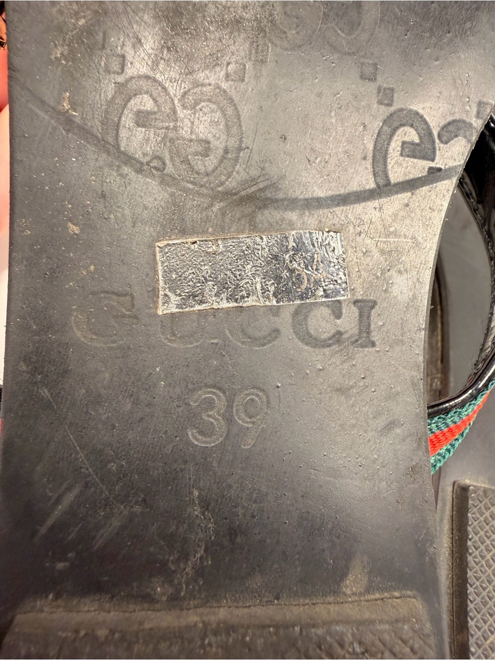 Gucci GG Logo Web Stripe Thong Sandals Black Size
39 - Picture 6 of 6